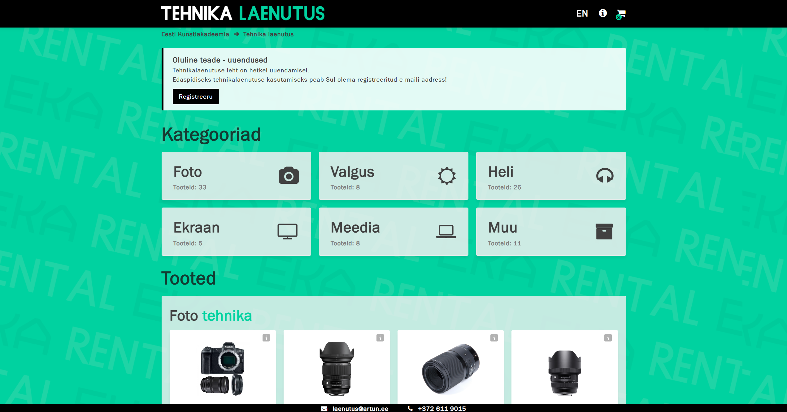 EKA Rental Project – developed by Gregor Kornav